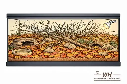 Terrarium für Hakennasennnattern